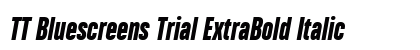 TT Bluescreens Trial ExtraBold Italic Preview