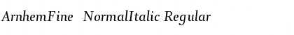 Download ArnhemFine-NormalItalic Font