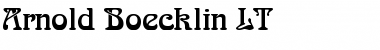 ArnoldBoecklin LT Regular Font