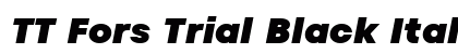 TT Fors Trial Black Italic preview