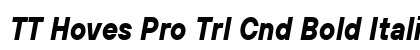 TT Hoves Pro Trl Cnd Bold Italic Preview