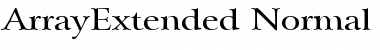 ArrayExtended Normal Font