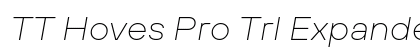 TT Hoves Pro Trl Expanded Thin Italic Preview
