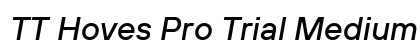 TT Hoves Pro Trial Medium Italic Preview