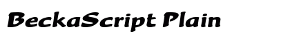BeckaScript Plain preview