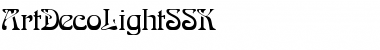 ArtDecoLightSSK Regular Font