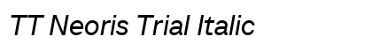 TT Neoris Trial Italic Preview