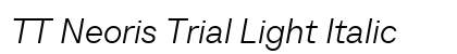 TT Neoris Trial Light Italic Preview