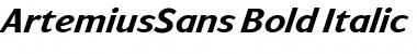 ArtemiusSans ItalicBold Font