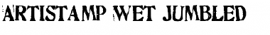 Artistamp Wet Jumbled Regular Font