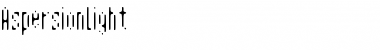 AspersionLight Regular Font