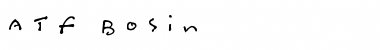 ATF Bosin Regular Font