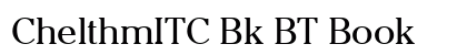 ChelthmITC Bk BT Book Preview