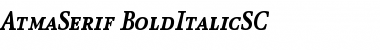 Download AtmaSerif-BoldItalicSC Font