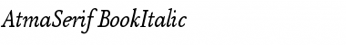 Download AtmaSerif-BookItalic Font