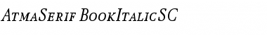 AtmaSerif-BookItalicSC Regular Font AtmaSerif-BookItalicSC Regular Font