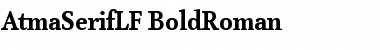 AtmaSerifLF-BoldRoman Regular Font