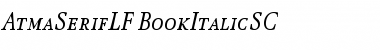 Download AtmaSerifLF-BookItalicSC Font