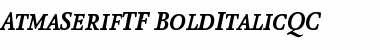 Download AtmaSerifTF-BoldItalicQC Font