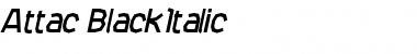 Attac Italic Font