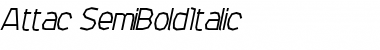 Attac Italic Font