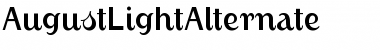 AugustLightAlternate Regular Font