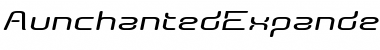 AunchantedExpandedBoldOblique Regular Font