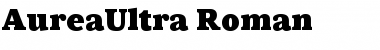 AureaUltra Roman Font