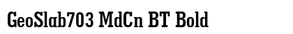 GeoSlab703 MdCn BT Bold preview