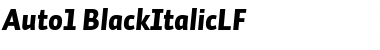 Auto 1 Black Italic LF Font