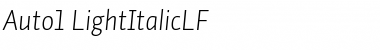 Auto 1 Light Italic LF Font