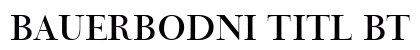 BauerBodni Titl BT Titling