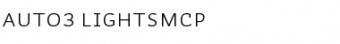 Auto 3 Light SmCp Font