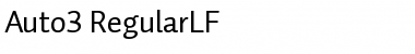 Auto 3 Regular LF Font