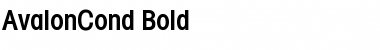 AvalonCond Bold Font