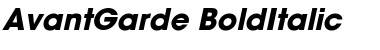AvantGarde-BoldItalic Bold Italic Font