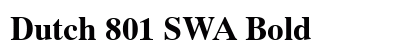 Dutch 801 SWA Bold preview