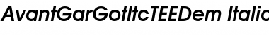 Download AvantGarGotItcTEEDem Font