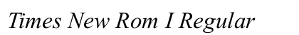 Times New Rom I Regular preview