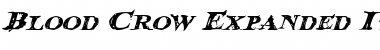 Download Blood Crow Expanded Italic Font