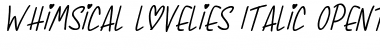 Whimsical Lovelies Italic Font