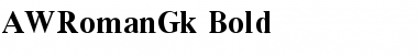 AWRomanGk Bold Font