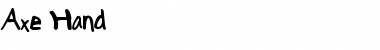 Axe Hand Regular Font Axe Hand Regular Font