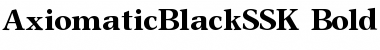 AxiomaticBlackSSK Bold Font