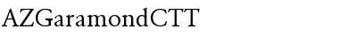 AZGaramondCTT Regular Font