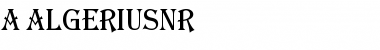 a_AlgeriusNr Regular Font