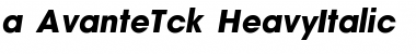 a_AvanteTck HeavyItalic Font