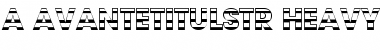 a_AvanteTitulStr Heavy Font