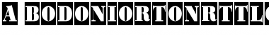 a_BodoniOrtoNrTtlCm Regular Font