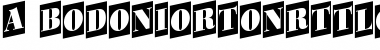 a_BodoniOrtoNrTtlCmUp Regular Font